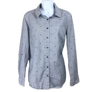 Tommy Hilfiger Sailboat Slim Button Front Shirt XL